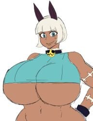 nadia fortune from skullgirls by momiji (artist)