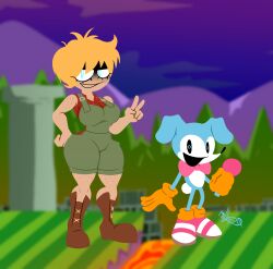 d-side sarah from fnf by mrdrezq