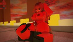 1boy 1girls 3d areolae breasts burnout_(the_battle_bricks) cum female male nipples outdoors penis princess_(the_battle_bricks) reference_image roblox roblox_game robloxian self_upload sex tagme the_battle_bricks thighs tumore wompwompsad