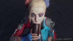 1boy 1girls 3d animated batman_(series) big_penis blonde_hair blowjob blowjob_face clothed clothed_female clothed_female_nude_male dark-skinned_male dark_skin dc dc_comics dyed_hair fellatio female fingerless_gloves geministarsign gloves handjob_while_sucking harley_quinn harley_quinn_(arkham) harley_quinn_(suicide_squad_game) huge_cock interracial light-skinned_female light_skin looking_at_viewer makeup male male_pov moaning_on_cock mp4 naked nude nude_male penis pov psydevil rocksteady_studios short_video shorter_than_10_seconds sound sound_edit stoneddude suicide_squad suicide_squad:_kill_the_justice_league tagme video video_games