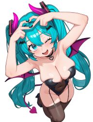 hatsune miku from vocaloid by moursho