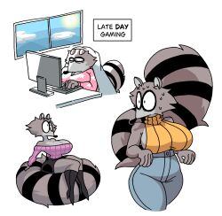 uva the raccoon fan art