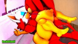 knuckles the echidna from sega by rocketspuff