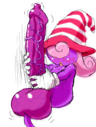 1futa blush breasts futa_only futanari ghost gloves gotobeido hair hat huge_balls huge_cock intersex long_hair mario_(series) nintendo nude open_mouth paper_mario penis solo spirit thick_penis tongue veins veiny_penis veiny_testicles vivian_(paper_mario)