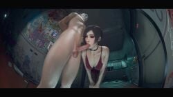 1boy 1girls 3d ada_wong ada_wong_(adriana) animated asian asian_female ass athletic_female bent_over big_penis black_hair blowjob blowjob_face bob_cut child_bearing_hips choker clothed_female_nude_male cock_in_mouth curvaceous curvaceous_ass curvaceous_body curvaceous_female curvaceous_figure curvaceous_hips curvaceous_thighs curvy curvy_body curvy_female curvy_figure curvy_hips curvy_thighs dress fellatio female female_focus human hunched_over interracial light-skinned_male longer_than_30_seconds male masked_male megaera moaning moaning_in_pleasure no_hand_blowjob no_hands nsfwmegaera open_mouth oral oral_sex penis penis_in_mouth red_dress resident_evil resident_evil_2 resident_evil_2_remake saliva saliva_drip short_video shorter_than_one_minute sloppy_blowjob spit_dripping standing_blowjob stockings sucking_dick sucking_noises sucking_penis sucking_sound tagme thick thick_hips thick_legs video waifu