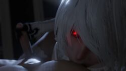 3d animated female gloved_handjob gloves handjob lazyprocrastinator lingerie male male/female nier:_automata penis pov red_eyes sound sucking_nipples tagme video webm yorha_2b