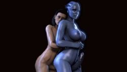 3d alien animated areola asari ass big_breasts breasts erect_nipples erection flash89 futa_on_futa futa_only futanari human intersex liara_t'soni mammal mass_effect nipples penetration penis sex sideboob source_filmmaker uncensored