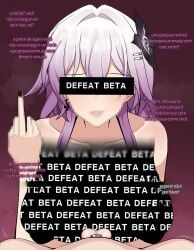 1boy 1girls chihel evernight_(honkai:_star_rail) female honkai:_star_rail honkai_(series) hoyoverse male march_7th_(honkai:_star_rail) mihoyo ntr penis portuguese_text small_penis_humiliation translated