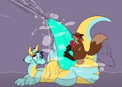 absurd_res animal_genitalia animal_penis anthro balls big_balls big_penis blue_body blue_fur blush blush_lines bodily_fluids brown_body brown_fur canid canine canine_genitalia canine_penis chest_tuft crown dee_(icedragondee) digitigrade dragon duo elemental_creature elemental_dragon excessive_genital_fluids excessive_precum eyebrows fluffy fluffy_balls fluffy_tail fox frottage fur furred_dragon furred_scalie genital_fluids genitals headgear hi_res horn huge_balls huge_cock hugging_penis hyper hyper_balls hyper_genitalia hyper_penis hyper_precum ice_dragon icedragondee_(artist) licking long_neck long_tail looking_pleasured looking_surprised luxi_(caffeinatedhornfox) lying male male/male mammal membrane_(anatomy) membranous_wings musk musk_cloud musky_balls musky_penis mythological_creature mythological_scalie mythology nonbinary_(lore) on_side oral paws penile penis penis_lick penises_touching plantigrade precum precum_on_belly precum_on_ground precum_on_own_penis precum_on_penis precum_puddle precum_squirt red_fox red_penis scalie sex slightly_chubby tail tapering_penis tapering_tail thick_eyebrows throbbing throbbing_penis tongue true_fox tuft wings yellow_body yellow_fur