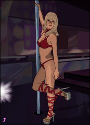 absurd_res absurdres bare_shoulders breasts brown_hair cleavage clothed_female comic_page emotionless emotionless_female expressionless female grand_theft_auto grand_theft_auto_online grand_theft_auto_v high_heels high_resolution highres indifference indifferent juliet_(grand_theft_auto_v) large_breasts large_tits mature_female mature_woman navel older_woman pink_dubsta pink_lipstick pinkdubsta pole_dancing red_lingerie red_thong ribbon source_request stripper thong unaware unbothered uncaring uncaring_female unconcerned unenthusiastic