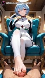 rei ayanami from neon genesis evangelion by skypassion