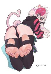 1girls 2d 2d_(artwork) 2d_artwork absurdres adorable adorable_face adorable_female adorable_girl ahoge all_fours animal_ear_fluff animal_ears anime anime_style artist_name artist_signature ass ass_focus back_view barefeet barefoot behind behind_view big_ass big_butt big_thighs black_hoodie black_long_socks black_panties black_socks black_stripes black_thighhighs black_thong black_thong_panties blouse blush butt_focus cat_ears cat_girl cat_tail catgirl clothed clothed_female comission commentary commission cute cute_face cute_female cute_girl english_commentary feet feet_fetish feet_focus feet_up female female_only foot_fetish foot_focus footsie_art from_behind full_body futsie_art girl glasses glasses_on_face grey_hair hair hair_ornament hair_scrunchie heterochromia hi_res highres hood hoodie hot huge_ass huge_butt huge_thighs human indie_virtual_youtuber indie_vtuber leg_up legs legs_up light-skinned_female light_skin long_hair long_sleeves long_socks looking_at_viewer looking_back miniskirt multicolored_clothing multicolored_eyes multicolored_hair multicolored_nail_polish multicolored_nails nail nail_polish nailpolish nails nails_painted no_shoes open_mouth panties partially_visible_vulva pink_hair pink_highlights pink_hoodie pink_nails pink_strand_of_hair pink_stripes pink_tail pretty_face pretty_girl prone prone_position purple_nails pussy questionable rear_view round_eyewear round_glasses scrunchie shadow simple_background skirt skirt_lift skirt_up sleeves_past_fingers sleeves_past_wrists socks soles solo solo_female stirrup_legwear striped_clothes striped_hoodie stripes sweat sweatshirt tail thighhighs thighs thong thong_panties toe_scrunch toeless_legwear toenail_polish toenails twitter_username underwear viewed_from_behind virtual_youtuber vtuber watermark white_background white_hair white_skin white_skinned_female