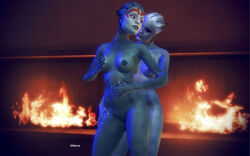 3d liara_t'soni mass_effect mass_effect_3 samara vittorio