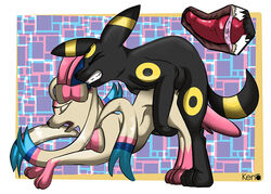 2014 eeveelution feral fur furry_ears furry_tail humping kena nintendo penetration penis pokemon sex sheath sylveon tail umbreon vaginal_penetration video_games