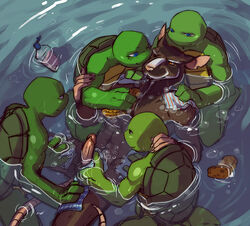 anthro bathing brothers donatello erection father_and_son group incest interspecies leonardo male male_only mammal master_splinter michelangelo multiple_males penis raphael rat reptile rodent scalie sibling sneefee splinter teenage_mutant_ninja_turtles turtle water yaoi