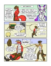 ? anthro anthro_only assless_chaps balls bondage bound canine comic cowboy coyote cynder fox fur furry husky lasso male male_focus mammal omericka sheath spyro_the_dragon sunitai text video_games western zander