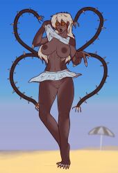 1girls bare_breasts female monster_girl oc original_character tentacle tentacle unop