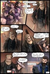 comic comic_page crossover dialogue imperium_of_man inquisition_(warhammer_40k) inquisitor_(warhammer_40k) russian_text signalis speech_bubble text unop warhammer_(franchise) warhammer_40k