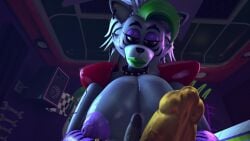 1boy 1futa 3d anthro anthro_on_human big_breasts big_penis canine_genitalia canine_penis five_nights_at_freddy's five_nights_at_freddy's:_security_breach fnaf fuckgirl furry futa_is_bigger futa_on_male futadom futanari imminent_anal imminent_sex light-skinned_male male malesub penis pov rayhuma robot robot_futa roxanne_wolf_(fnaf) size_difference taker_pov