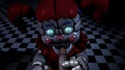 1boy1girl animatronic animatronic_girl ass blue_eyes circus_baby circus_baby_(fnaf) five_nights_at_freddy'sfive_nights_at_freddy's:_sister_location fnaf fnafsl pussy robot_girl robot_humanoid sister_location skirt