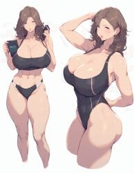 1girls abs ai_generated athletic athletic_female big_breasts breasts earrings female female_only hi_res long_hair mature mature_female mature_woman milf muscular muscular_female original reconia-inact simple_background solo solo_female thick_thighs toned toned_female white_background wide_hips