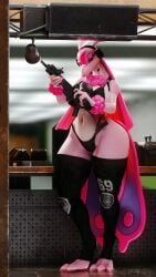 1girls 3d 3d_(artwork) anthro ass big_ass big_breasts big_thighs bikini blue_eyes breasts clar-3 female female_focus female_only fur furry gun huge_ass huge_breasts huge_thighs lovander pal_(species) palworld pink_body pink_hair pink_skin tactical_gear tagme thick_hips thick_thighs thighs