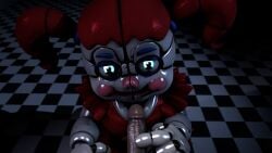 1boy1girl 3d animatronic animatronic_girl ass blue_eyes circus_baby circus_baby_(fnaf) circus_baby_(original) female five_nights_at_freddy's five_nights_at_freddy's:_sister_location fnaf fnafsl full_color pussy robot_girl robot_humanoid sister_location skirt