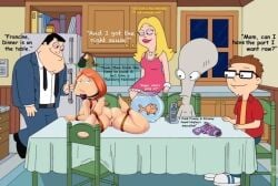 american_dad bondage canibal family_guy francine_smith klaus_heissler lois_griffin roger_smith stan_smith steve_smith sushi what