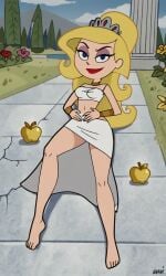 ai_generated ass barefoot bigmic145 blonde_hair breasts eris_(billy_and_mandy) female female_only goddess nai_diffusion solo stable_diffusion the_grim_adventures_of_billy_and_mandy white_skin