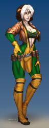 1girls female image_set looking_at_viewer marvel marvel_comics rogue_(x-men) short_hair tomboy unop variant_set x-men