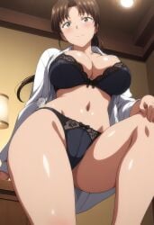 ai_generated arisato_yu kawashima_yuuko light-skinned_female saimin_seishidou underwear