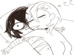 2boys after_anal after_sex awkward awkward_pose awkward_situation bandage bandaged_arm bandaged_chest bandaged_stomach bandages bare_ass bed bedding bedding_background bedsheets bungo_stray_dogs bungou_stray_dogs chibi chibi_style chuuya_nakahara colorless couple dark_hair dazai_osamu drool drooling drooling_on_partner duo duo_focus duo_male falling_asleep funny in_bed light_hair male male_only nakahara_chuuya naked naked_male no_color no_sex no_visible_genitalia nude nude_male nude_male_nude_male on_pillow osamu_dazai pillow silly sketch sketchy sleep sleeping sleeping_on_another sleeping_on_partner sleeping_on_person sleepy wide_eyed wide_eyes zzz