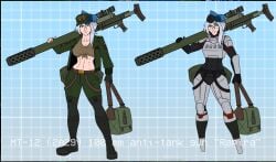 1girls crossover female military military_uniform oc original_character russian russian_text signalis unop