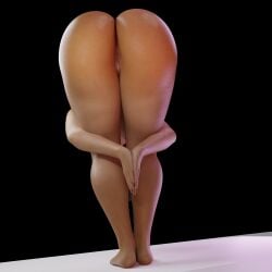 ovinaxu 3d render big_ass heart_pose kaitlyn_ka bent_over