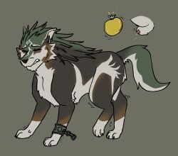 link (wolf form) from nintendo by spikedcollar (artist)