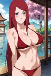 kushina_uzumaki uzumaki_kushina mommy mature_female milf naruto_(series) bikini busty big_breasts large_breasts huge_breasts ass fat_ass big_ass large_ass huge_ass butt big_butt voluptuous curvy female female_only waist hips wide_hips legs cute thick_thighs thick_ass narrow_waist slim_waist aindroidparanoid ai_generated tagme 1girls breasts hi_res human hair