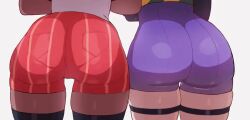 2girls ass_focus jiggle jiggling_ass laugh pokemon pokemon_sv shorts smug sound tagme thiccwithaq tight_clothing tight_pussy video voice_acted yorra_villeneuve young zoraida_(nyantcha)