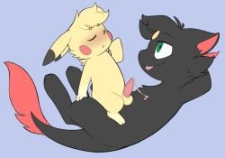 2026 absurd_res alternate_color balls biped bipedal_feral black_body black_fur blep blush cheek_spots cheek_tuft circle_eyebrows digital_drawing_(artwork) digital_media_(artwork) duo eyebrows eyes_closed facial_tuft femboy feral forehead_gem fur fur_tuft gay gay_anal gay_male gay_sex gem generation_1_pokemon genitals green_eyes hands_behind_head head_tuft hi_res homosexual homosexual_male homosexual_sex interspecies legendary_pokemon levitating looking_at_another looking_at_partner male male/ambiguous male/male male_only male_penetrated male_penetrating male_penetrating_male mew_(pokemon) multicolored_body multicolored_fur neck_tuft nintendo penis pikachu pink_penis pivoted_ears pokemon pokemon_(species) porldraws red_body red_fur side_view sitting sitting_on_another tail tail_tuft tapering_penis tongue tongue_out tuft two_tone_body two_tone_fur yellow_body yellow_fur