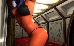 1girls 2014 3d ahsoka_tano alien ass bikini breasts clone_wars coruscant female hi_res jedi jedi_padawan kondaspeter large_breasts orange_skin senate_building solo star_wars the_clone_wars:_season_four togruta watermark