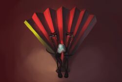 adamationz crying crying_with_eyes_closed egg fan_(ii) holding_egg inanimate_insanity object_shows osc picaipii precum tentacle_penis
