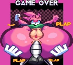 absurd_res ahe_gao alpha_channel amy_rose anal anal_insertion anal_orgasm anal_penetration anal_sex anthro barefoot big_breasts big_butt breasts butt checkered checkered_background classic_amy_rose classic_sonic_(universe) duo eulipotyphlan feet feet_up female female_focus female_orgasm female_penetrated game_over gameplay_mechanics genitals heart_eyes heart_symbol hedgehog hi_res looking_pleasured machine male male/female male_penetrating male_penetrating_female mammal metal_sonic one_shoe orgasm orgasm_face pattern_background penetration penis_in_ass pleasured robot sabs sega sex simple_background sonic_(series) sonic_the_hedgehog_(series) sound_effects text vulva
