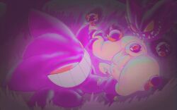 action_lines anal anal_penetration anus assited_handstand balls belly_bulge big_anus big_ass big_belly big_pussy big_thighs bite biting channel_iv cock crt_effect dark faceless_female female feral feral_on_female feral_on_human feral_penetrating forest gangbang gastly gengar grass handstand haunter human human_on_feral interspecies interspecies_sex laughing lavender_town male moonlight motion_lines non_binary obscured_face oil penis pokemon pokemon_(species) pokemon_trainer pokephilia pokeporn puffy_anus puffy_pussy purple pussy red_eyes size_difference sweat sweaty tall_grass testicles thicc thick_ass thick_thighs vaginal_fluid