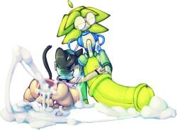 2025 after_anal ahoge aliasing alpha_channel animal_genitalia animal_humanoid animal_penis anus backsack balls big_penis bitwily black_hair blue_body bodily_fluids cat_humanoid cum cum_from_ass cum_from_mouth cum_in_ass cum_in_mouth cum_inside digital_media_(artwork) dipstick_tail dithering duo equine_genitalia equine_penis excessive_cum excessive_genital_fluids eyewear felid felid_humanoid feline feline_humanoid gaping gaping_anus genital_fluids genitals glasses green_body green_hair green_penis hair huge_penis humanoid hyper hyper_genitalia hyper_penis kneeling machine male male/male male_penetrated male_penetrating male_penetrating_male mammal mammal_humanoid markings midori_(bitwily) penetration penis robot robot_humanoid sex simple_background smile tail tail_markings tan_body transparent_background