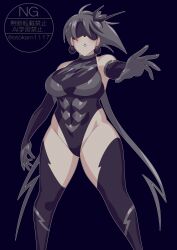 1girls blush breasts covered_face face_covered first_porn_of_character genderswap genderswap_(mtf) kamen_rider kamen_rider_zeztz_(series) leotard otokam1117 rule_63 socks thighs tokusatsu