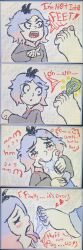 2d 2d_(artwork) 2girls absurdres adorable arousal artist_request barefoot best_girl black_eyeshadow black_lipstick black_nail_polish bribe chubby chubby_female cute delicious_female_feet delicious_female_toes dialogue dialogue_bubble dollar_bill dyed_hair edit emberlynn_pinkle emberlynn_pinkle_(human_form) feet female_focus foot_fetish foot_fetish_validation foot_focus foot_lick foot_play foot_worship funny goth_girl hellaverse helluva_boss highres hoodie horny_female licking_feet licking_toes money object_between_toes paying pink_toenail_polish saliva_on_foot saliva_string secretly_loves_it sexy_female shortstack sucking_toes tasty_feet toe_suck toes tongue_out vivziepop weeb