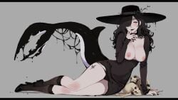 original original_character character_request archapxl witch large_breasts pixel_art tagme tits_out nipples