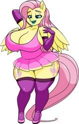 2025 absurd_res anthro armwear back_wings barely_visible_genitalia barely_visible_vulva big_breasts blue_lipstick bottomwear breasts cleavage clothed clothed_anthro clothed_female clothing cutie_mark dancewear elbow_gloves equid equine feathered_wings feathers female fluttershy_(mlp) footwear friendship_is_magic genitals glistening glistening_breasts glistening_thighs gloves hair hand_behind_head handwear hasbro hi_res high_heels huge_breasts knock-kneed legwear lipstick long_hair makeup mammal my_little_pony mythological_creature mythological_equine mythology no_underwear open_mouth open_smile overflowing_breasts pegasus pink_clothing pink_footwear pink_hair pink_high_heels pink_tail pink_tutu purple_armwear purple_clothing purple_elbow_gloves purple_gloves purple_handwear purple_legwear purple_stockings purple_thigh_highs shoes simple_background skirt small_waist smile solo stockings tail teal_eyes thick_thighs thigh_gap thigh_highs tutu vulva wallyroo white_background wide_hips wings yellow_body