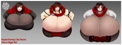 1girls alternate_breast_size artist_name bigger-ben black_hair blush breast_expansion bursting_breasts cake-deviant choker cleavage colored corset expansion expansion_sequence female female_only gigantic_breasts gothic_lolita gradient_hair huge_breasts nervous red_hair rooster_teeth rose ruby_rose rwby sequence short_hair smile third-party_edit viz_media
