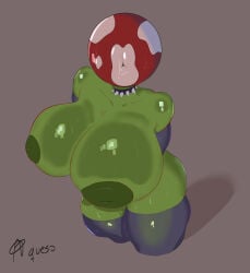 piranha plant from mario (series) by quesoartist