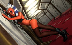 1girls 2014 3d against_wall ahsoka_tano alien ass bikini breasts clone_wars coruscant dat_ass female high_heels jedi jedi_padawan kondaspeter large_breasts orange_skin senate_building solo star_wars stockings the_clone_wars:_season_four thighhighs togruta